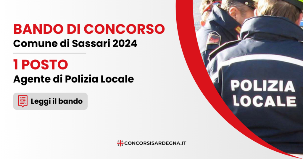 Concorso Comune di Sassari 2024